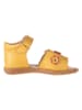 kmins Skórzane sandały w kolorze żółtym