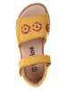 kmins Skórzane sandały w kolorze żółtym