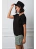 La Compagnie Du Lin Lniana koszulka "Felicia" w kolorze czarnym