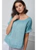 La Compagnie Du Lin Linnen shirt "Felicia" turquoise