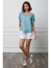 La Compagnie Du Lin Linnen shirt "Felicia" turquoise