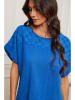 La Compagnie Du Lin Koszulka "Levana" w kolorze niebieskim