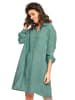 La Compagnie Du Lin Leinen-Kleid "Sandrina" in Grün