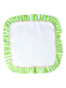 Rice 2-delige set: tafelservetten wit/groen - (L)40 x (B)40 cm