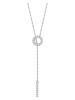 MAISON D'ARGENT Silber-Halskette mit Edelsteinen - (L)40 cm