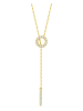 MAISON D'ARGENT Vergulde ketting met edelstenen - (L)40 cm