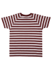 Turtledove London Shirt in Bordeaux/ Weiß