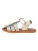 kmins Leren enkelsandalen goudkleurig