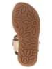kmins Leren enkelsandalen goudkleurig
