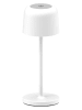 lumisky Ledtafellamp "Sophia" wit - (H)7,5 x Ø 20 cm