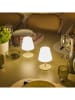 lumisky 2-delige set: ledtafellampen "Twins" wit/beige - Ø 11 x (H)16 cm