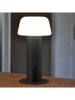 lumisky Ledtafellicht "Malo" zwart/wit - Ø 11,5 x (H)21,2 cm