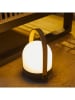 lumisky Lampa solarna LED "Aura" w kolorze biało-czarnym - wys. 27 x Ø 18 cm