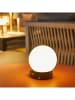 lumisky Lampa solarna LED "Globy Nomad" w kolorze biało-czarnym - wys. 14 x Ø 22,4 cm