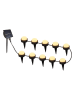 lumisky LED-Gartenstecker-Girlande "Soliray" in Schwarz - (L)12 cm