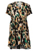 Vila Kleid in Hellbraun/ Grün/ Schwarz
