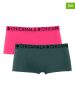 Muchachomalo Bokserki (2 pary) w kolorze khaki i różowym