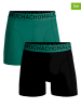 Muchachomalo Bokserki (2 pary) w kolorze zielonym i czarnym