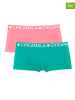 Muchachomalo 2-delige set: boxershorts lichtroze/turquoise