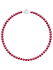 ATELIERS SAINT GERMAIN Perlen-Halskette in Rot - (L)42 cm