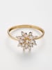 DIAMOND & CO Gouden ring "Bouquet" met diamanten