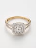 CARATELLI Gouden ring "Newcastle" met diamanten