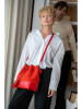 Victor & Hugo Paris Leren schoudertas "Livy" rood - (B)21,5 x (H)27 x (D)15 cm