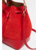 Victor & Hugo Paris Leder-Schultertasche "Livy" in Rot - (B)21,5 x (H)27 x (T)15 cm