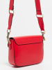 Victor & Hugo Paris Leder-Umhängetasche "Eliane" in Rot - (B)25 x (H)16 x (T)6 cm