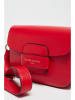 Victor & Hugo Paris Leder-Umhängetasche "Eliane" in Rot - (B)25 x (H)16 x (T)6 cm