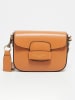 Victor & Hugo Paris Leren schoudertas "Eliane" lichtbruin - (B)25 x (H)16 x (D)6 cm