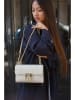 Victor & Hugo Paris Leder-Umhängetasche "Atom" in Creme - (B)23 x (H)15,5 x (T)6,5 cm