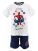 Spiderman 2-częściowy zestaw "Spiderman" w kolorze biało-granatowym ze wzorem