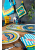 Trendy Kitchen by EXCÉLSA 18-częściowy zestaw talerzy "Korfu" ze wzorem