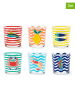 Trendy Kitchen by EXCÉLSA 6er-Set: Gläser "Corfu" in Bunt - 350 ml