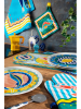 Trendy Kitchen by EXCÉLSA Ściereczka "Corfu" w kolorze żółto-błękitnym do naczyń - 70 x 50 cm