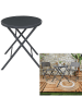 Garden Spirit Klaptafel "Elba" grijs - (H)71 x Ø 60 cm