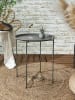 Garden Spirit Beistelltisch "Sienna" in Khaki - (H)50 x Ø 47 cm