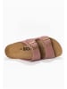 BACKSUN Leren slippers "Bali" lichtroze