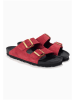 BACKSUN Leren slippers "Bali" rood