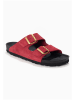 BACKSUN Leren slippers "Bali" rood