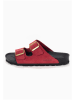 BACKSUN Leren slippers "Bali" rood