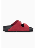 BACKSUN Leren slippers "Bali" rood