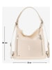 Mia Tomazzi Leder-Schultertasche in Creme - (B)28 x (H)29 x (T)12 cm