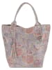Mia Tomazzi Leren schoudertas meerkleurig - (B)30 x (H)35 x (D)18 cm