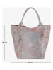 Mia Tomazzi Leren schoudertas meerkleurig - (B)30 x (H)35 x (D)18 cm