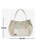 Mia Tomazzi Leder-Henkeltasche in Grün/ Bunt - (B)24 x (H)21 x (T)13 cm