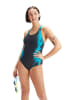 Speedo Modelujący strój kąpielowy "Eco Calypso" w kolorze czarnym