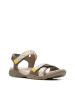 Clarks Leren sandalen olijfgroen