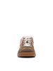Clarks Skórzane sneakersy w kolorze oliwkowo-kremowym